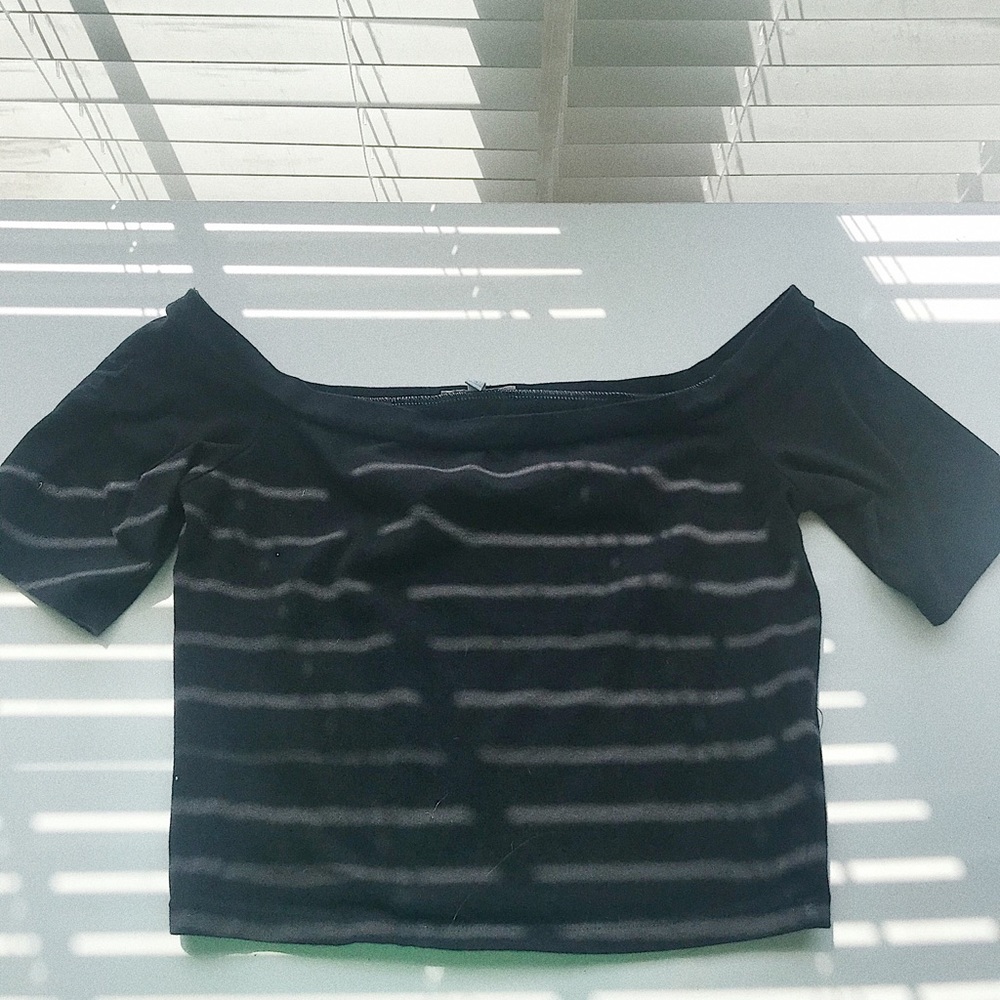 Off the shoulder crop top